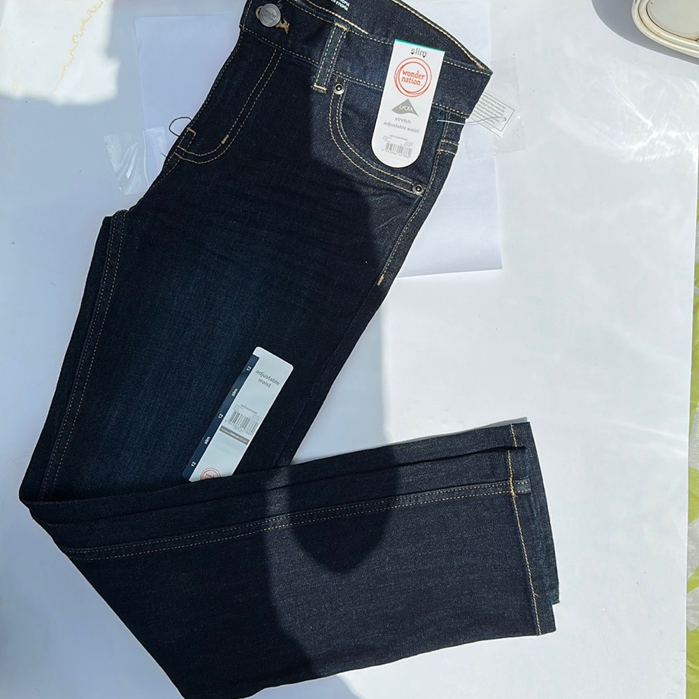 Wonder Nation slim size 12 boys jeans NWT